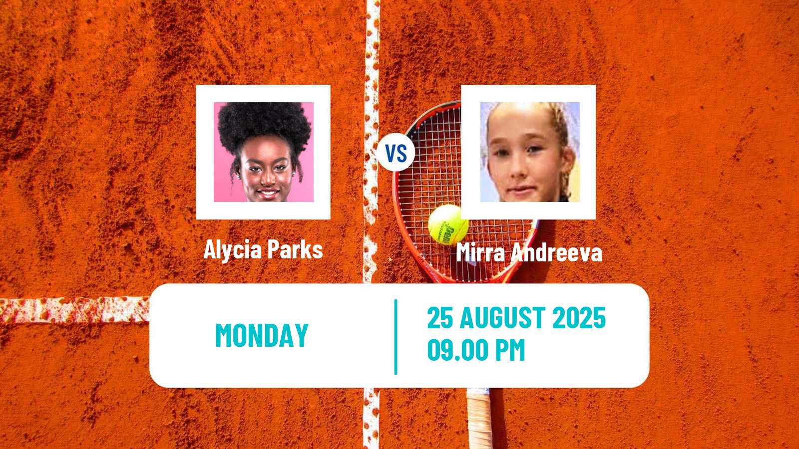 Tennis WTA US Open Alycia Parks - Mirra Andreeva