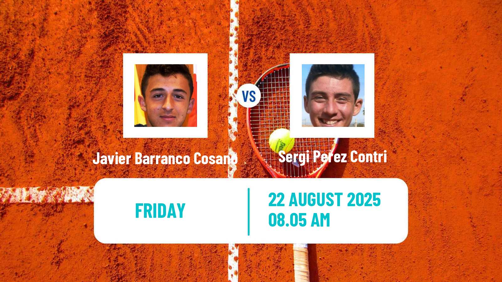 Tennis ITF M25 Santander Men Javier Barranco Cosano - Sergi Perez Contri