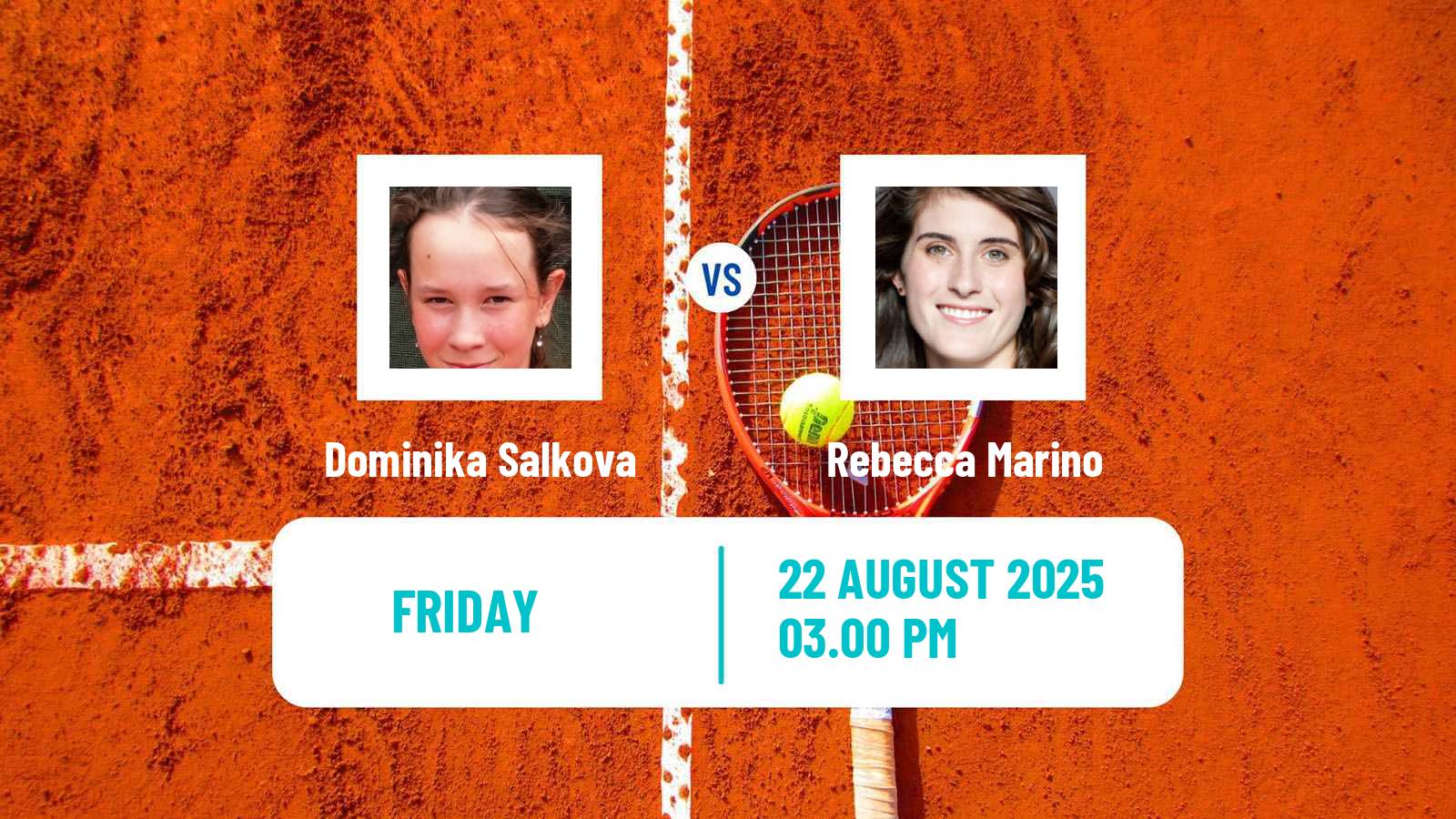 Tennis WTA US Open Dominika Salkova - Rebecca Marino