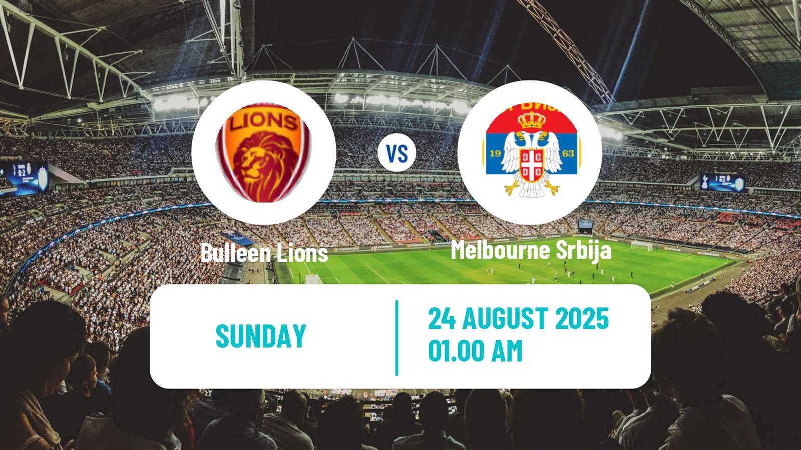 Soccer Australian Victoria Premier League Bulleen Lions - Melbourne Srbija