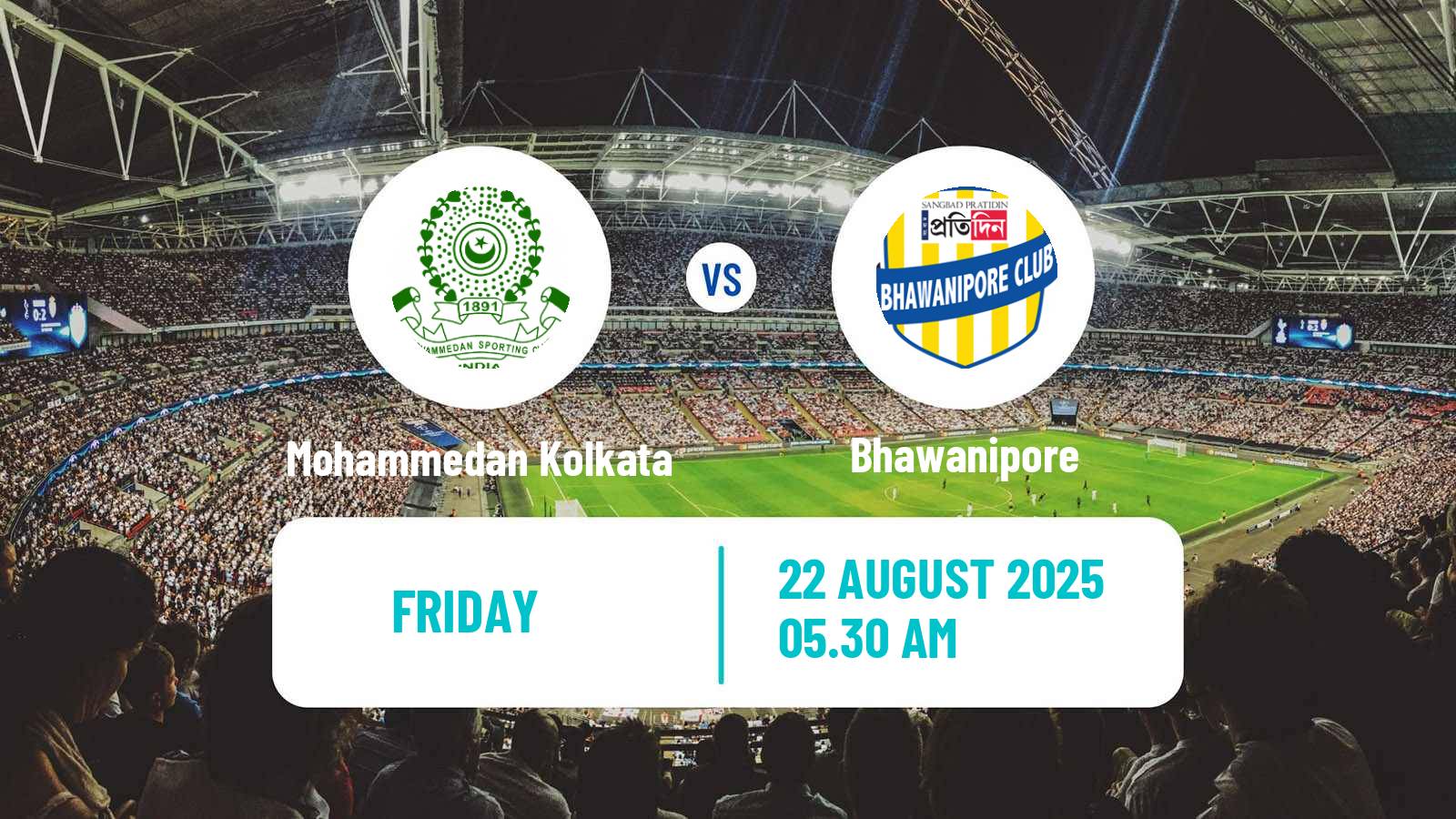 Soccer Calcutta Premier Division Mohammedan Kolkata - Bhawanipore