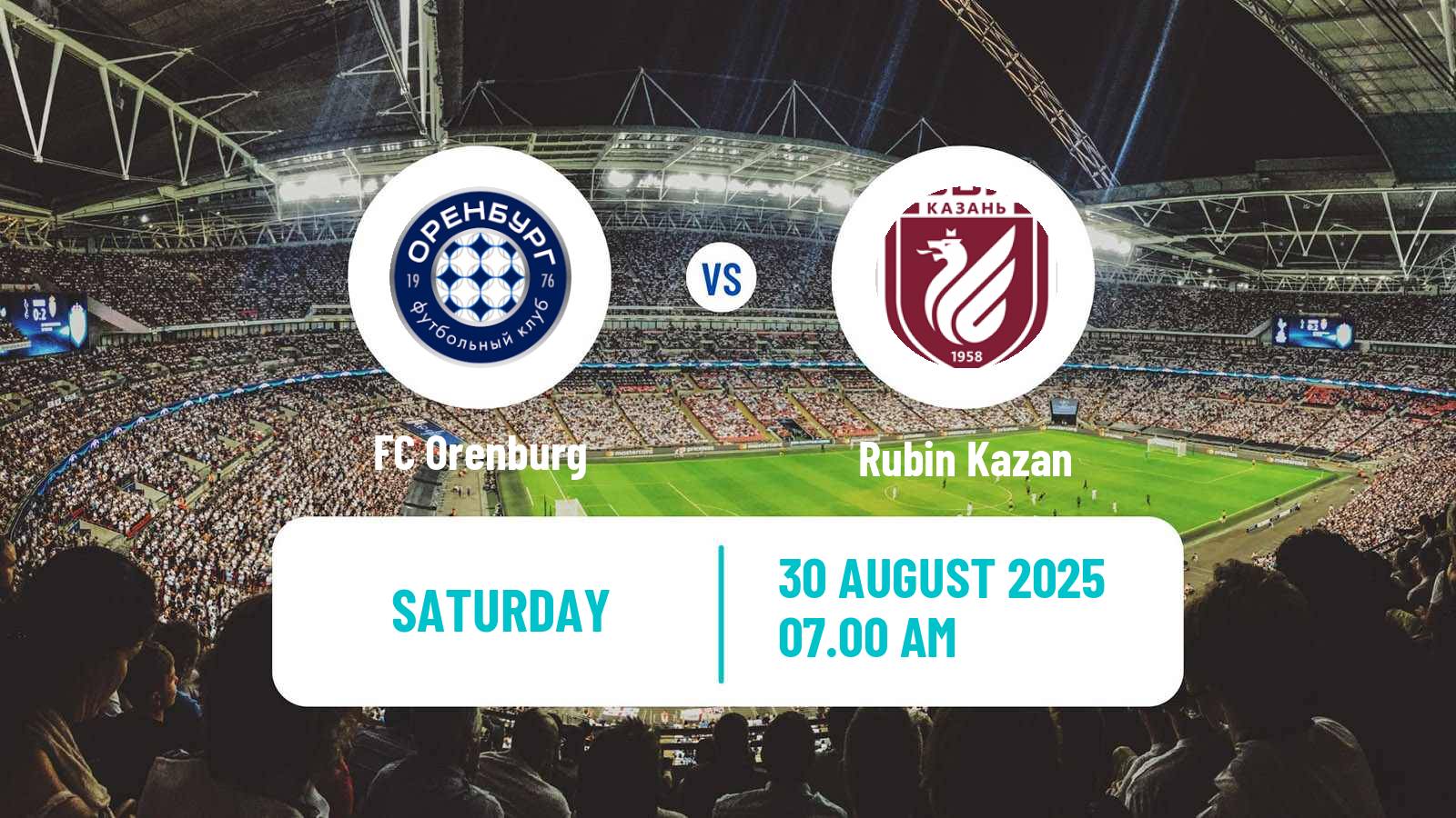 Soccer Russian Premier League Orenburg - Rubin Kazan