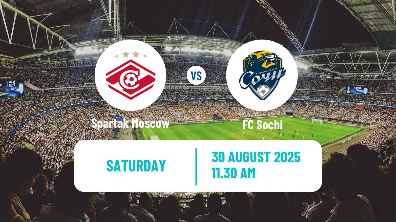 Soccer Russian Premier League Spartak Moscow - Sochi