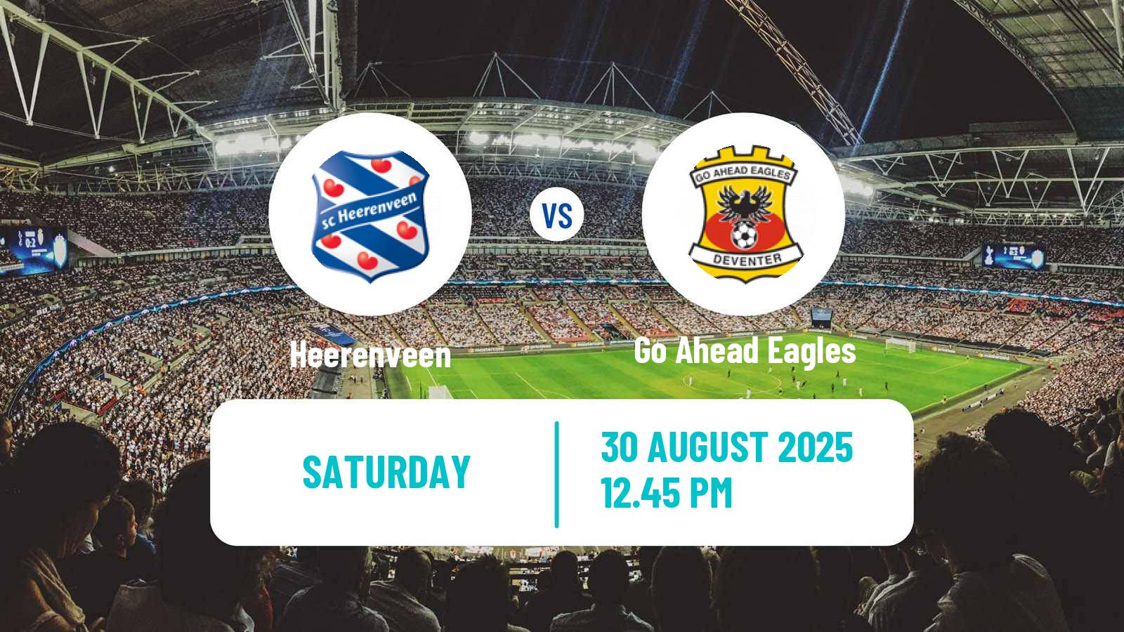 Soccer Dutch Eredivisie Heerenveen - Go Ahead Eagles