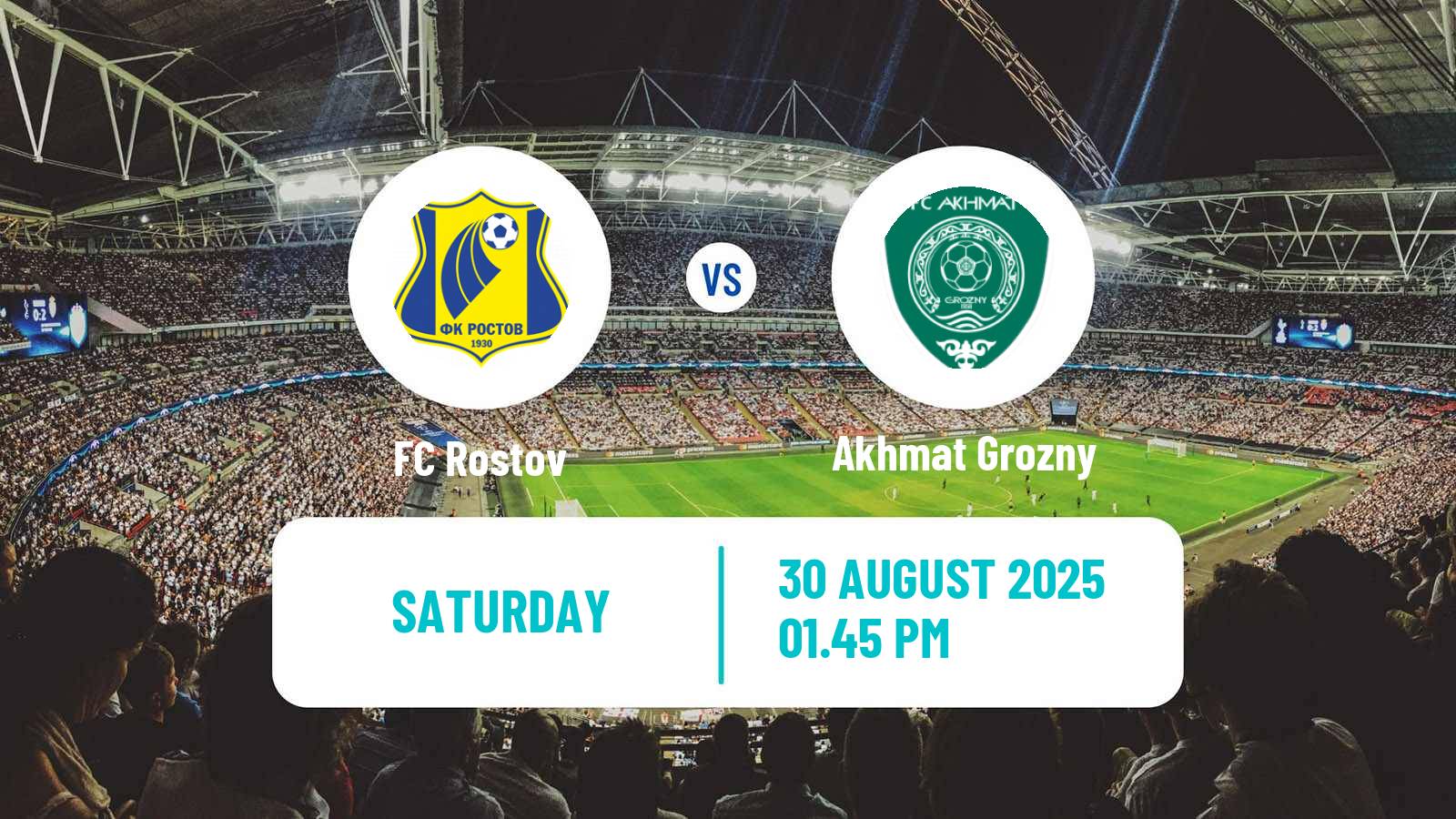 Soccer Russian Premier League Rostov - Akhmat Grozny