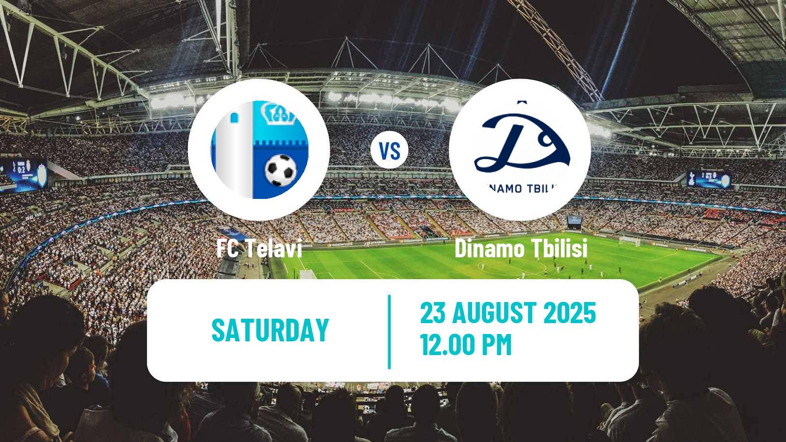Soccer Georgian Erovnuli Liga Telavi - Dinamo Tbilisi