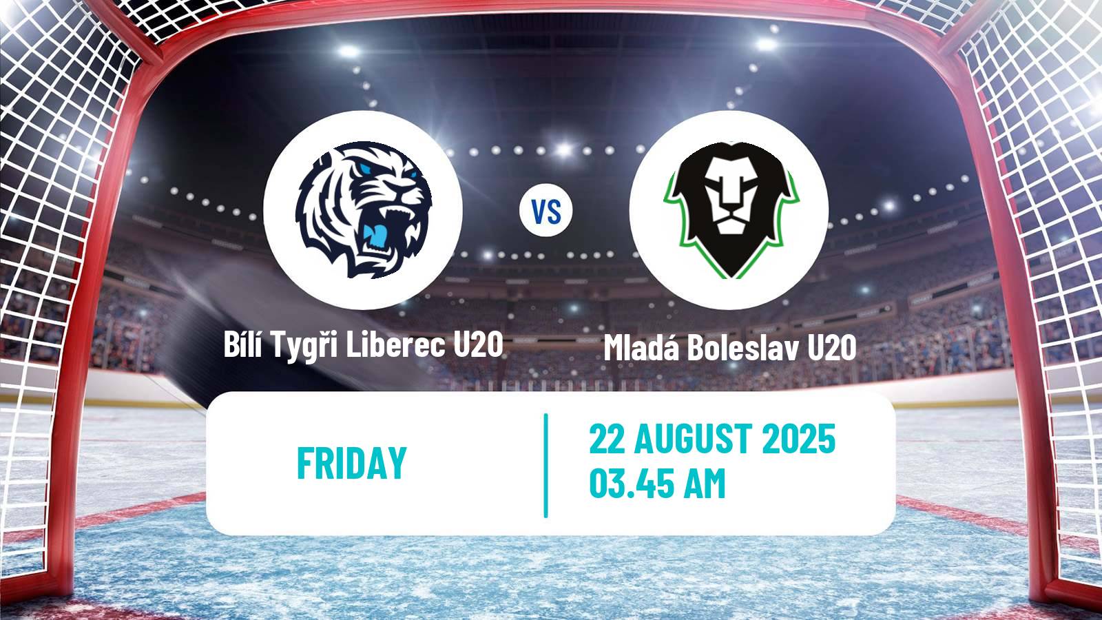 Hockey Club Friendly Ice Hockey Bílí Tygři Liberec U20 - Mladá Boleslav U20