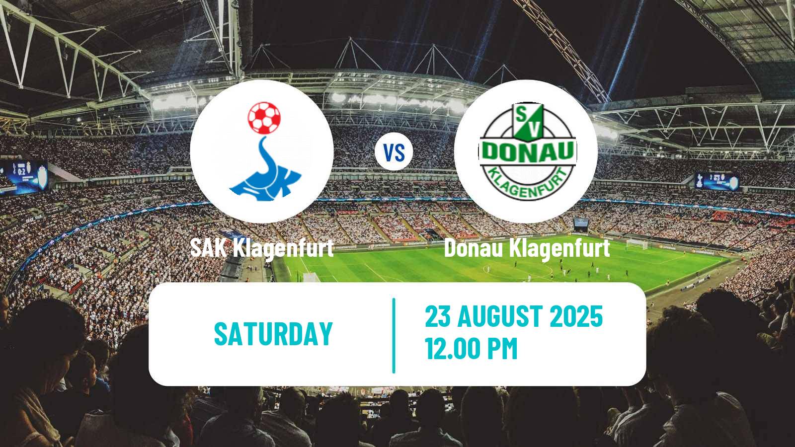 Soccer Austrian Landesliga Karnten SAK Klagenfurt - Donau Klagenfurt