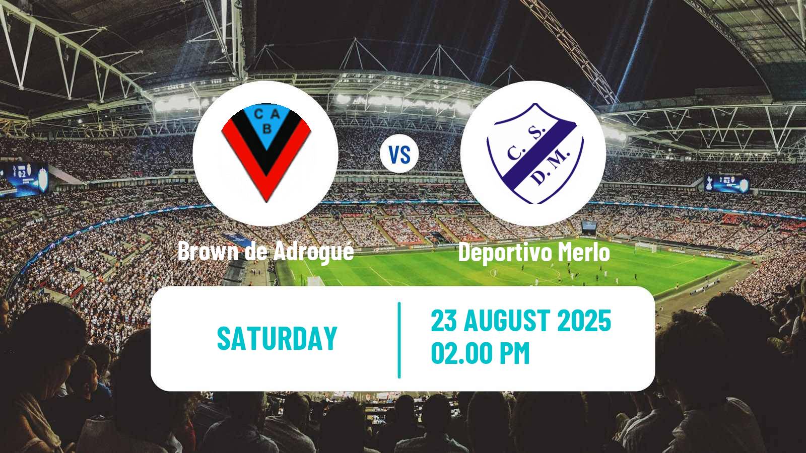Soccer Argentinian Primera B Brown de Adrogué - Deportivo Merlo