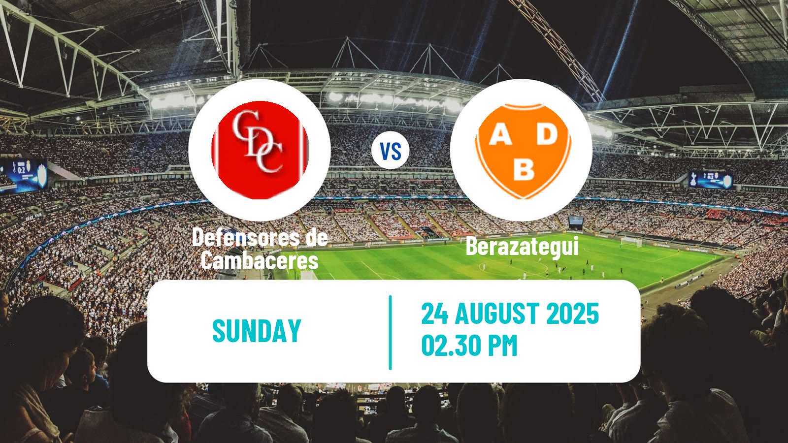 Soccer Argentinian Primera C Defensores de Cambaceres - Berazategui