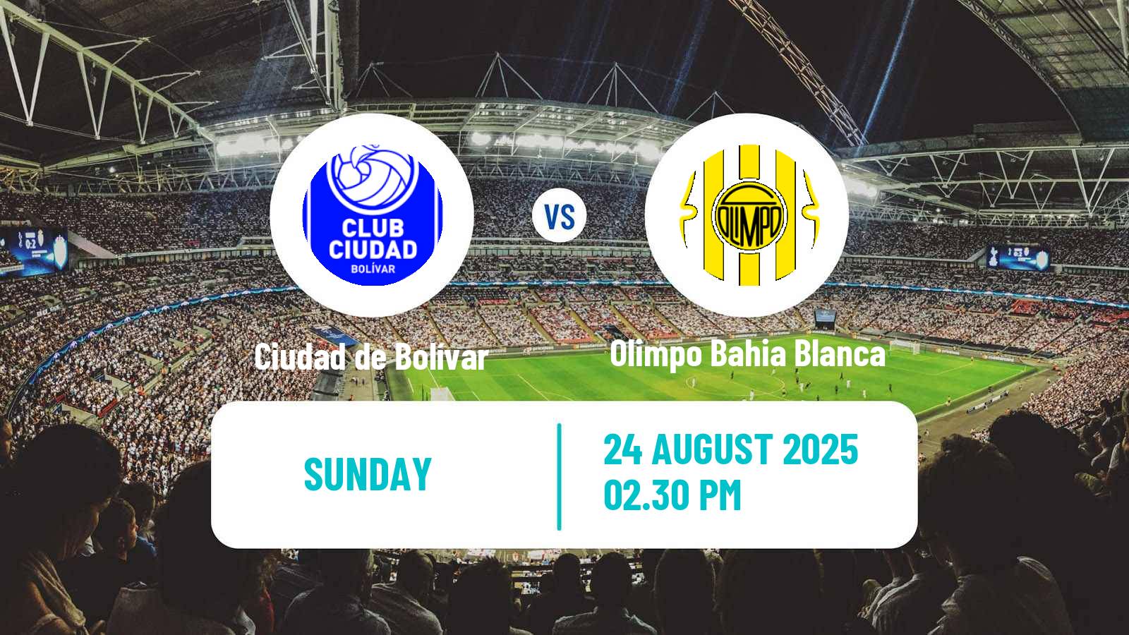 Soccer Argentinian Torneo Federal Ciudad de Bolívar - Olimpo Bahia Blanca