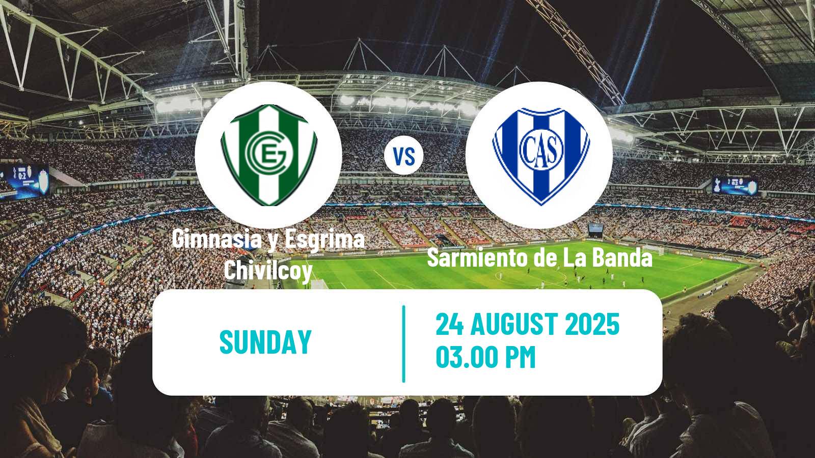 Soccer Argentinian Torneo Federal Gimnasia y Esgrima Chivilcoy - Sarmiento de La Banda