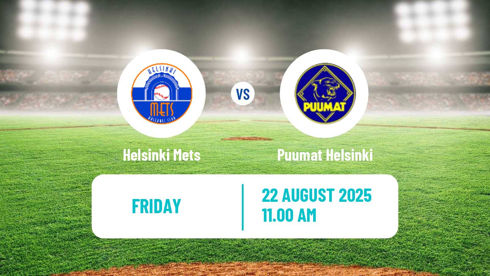 Baseball Finnish SM-sarja Baseball Helsinki Mets - Puumat Helsinki