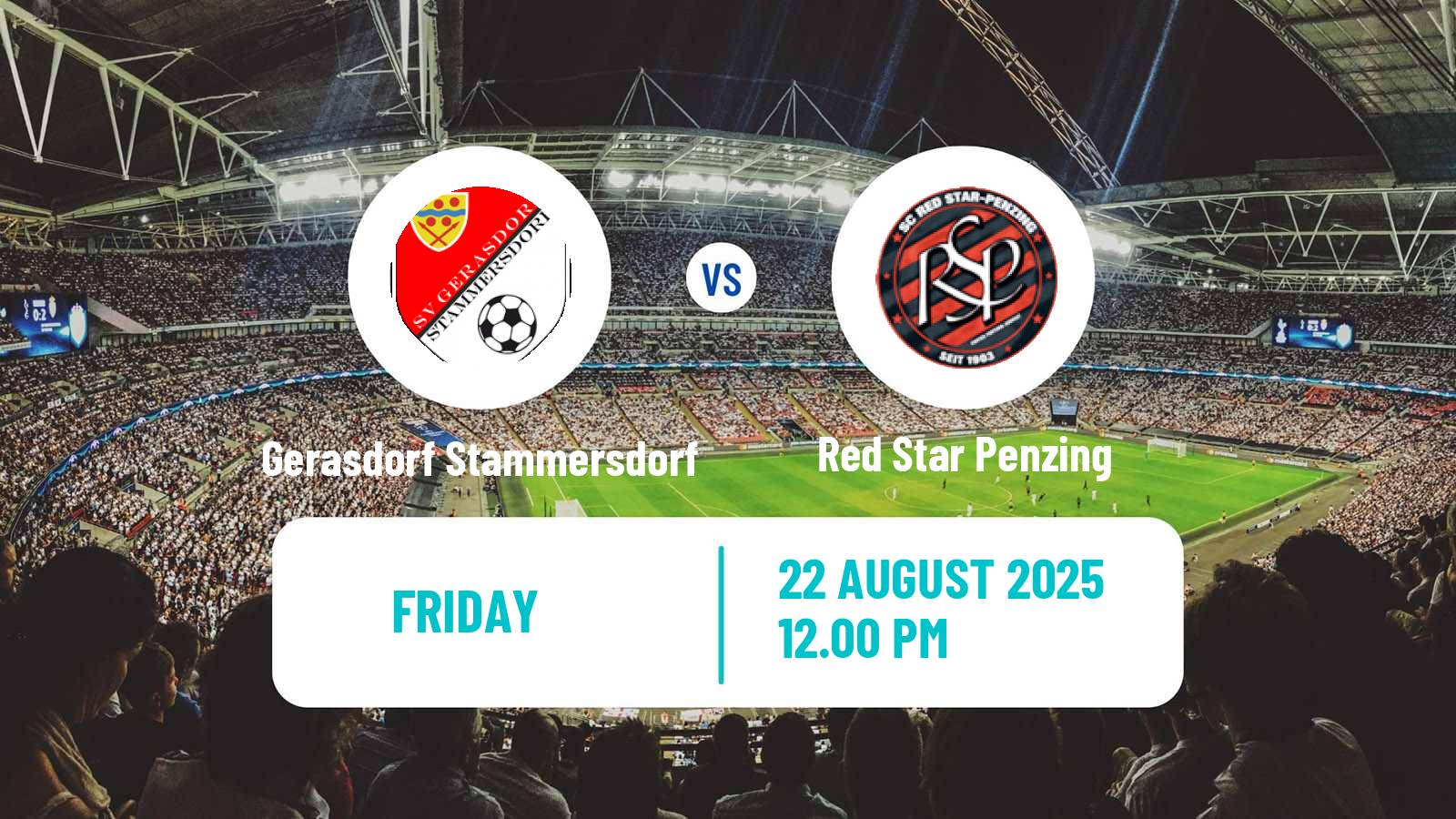 Soccer Austrian Landesliga Wien Gerasdorf Stammersdorf - Red Star Penzing
