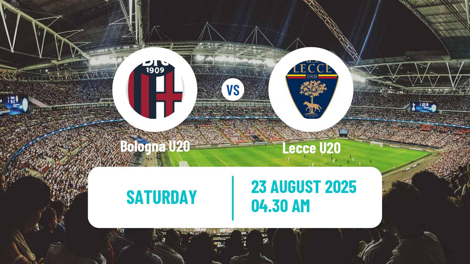 Soccer Italian Primavera 1 Bologna U20 - Lecce U20