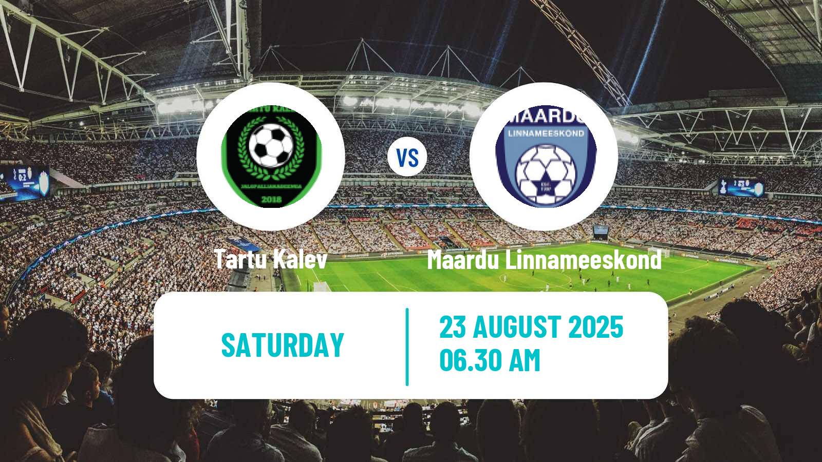 Soccer Estonian Esiliiga B Tartu Kalev - Maardu Linnameeskond