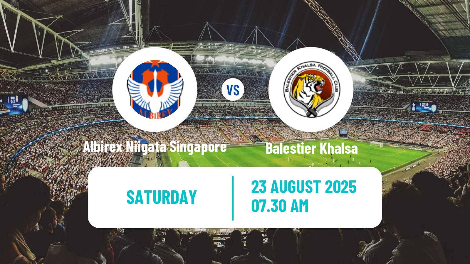 Soccer Singapore Premier League Albirex Niigata Singapore - Balestier Khalsa