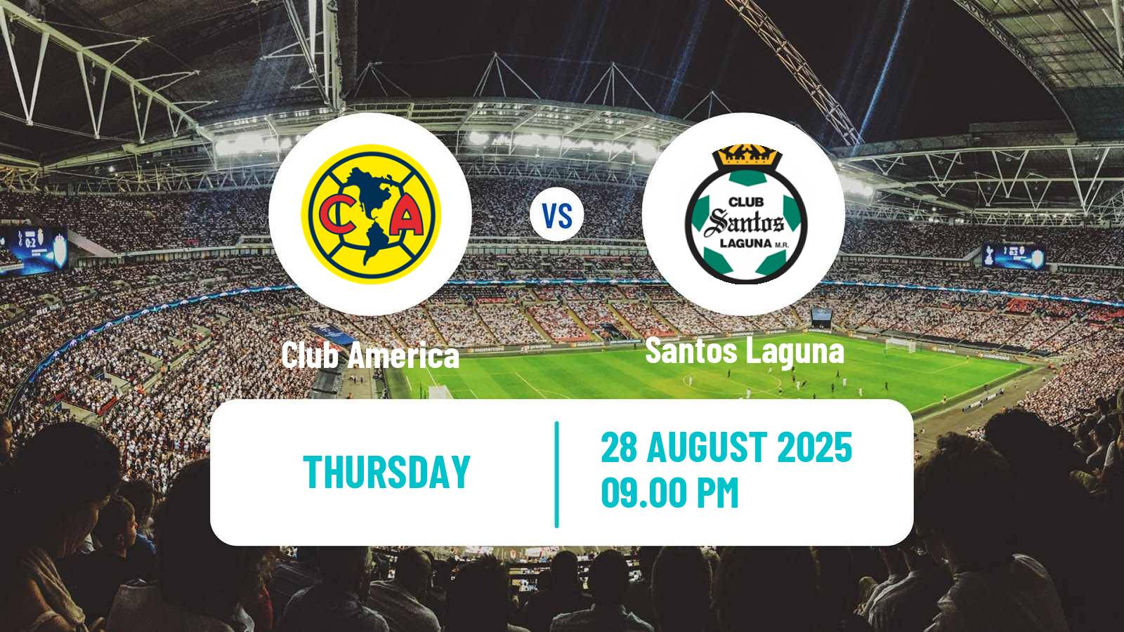 Soccer Mexican Liga MX Women Club America - Santos Laguna