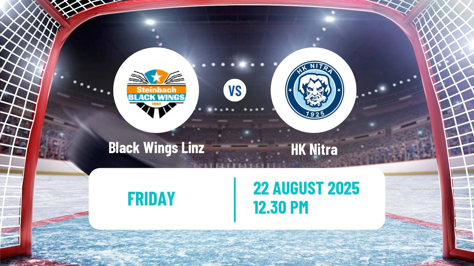 Hockey Club Friendly Ice Hockey Black Wings Linz - Nitra