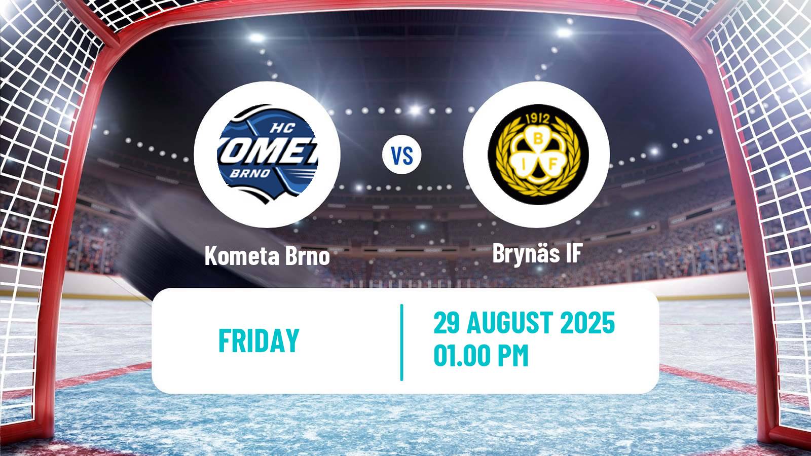 Hockey Champions League Ice Hockey Kometa Brno - Brynäs