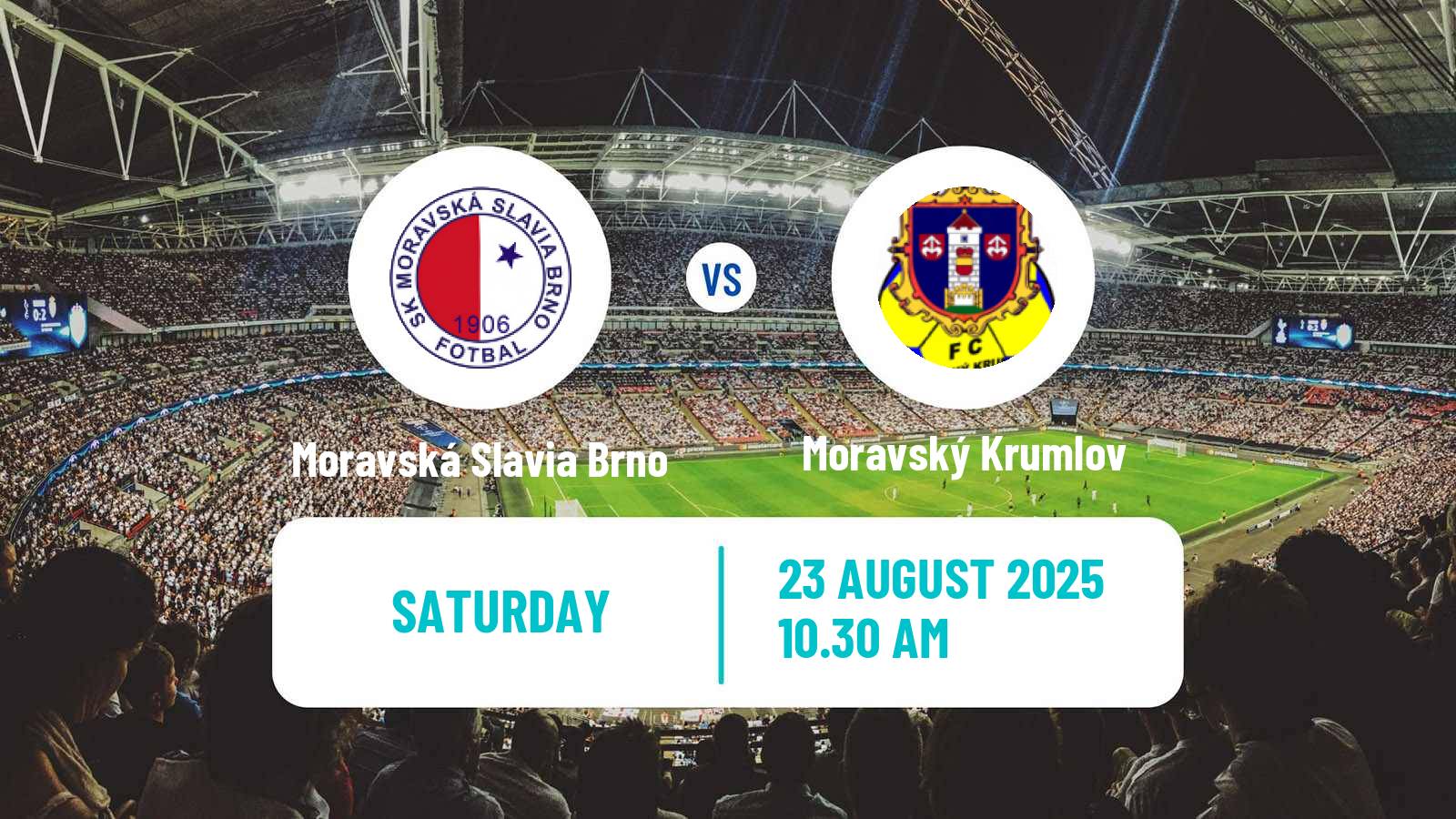 Soccer Czech Jihomoravsky KP Moravská Slavia Brno - Moravský Krumlov