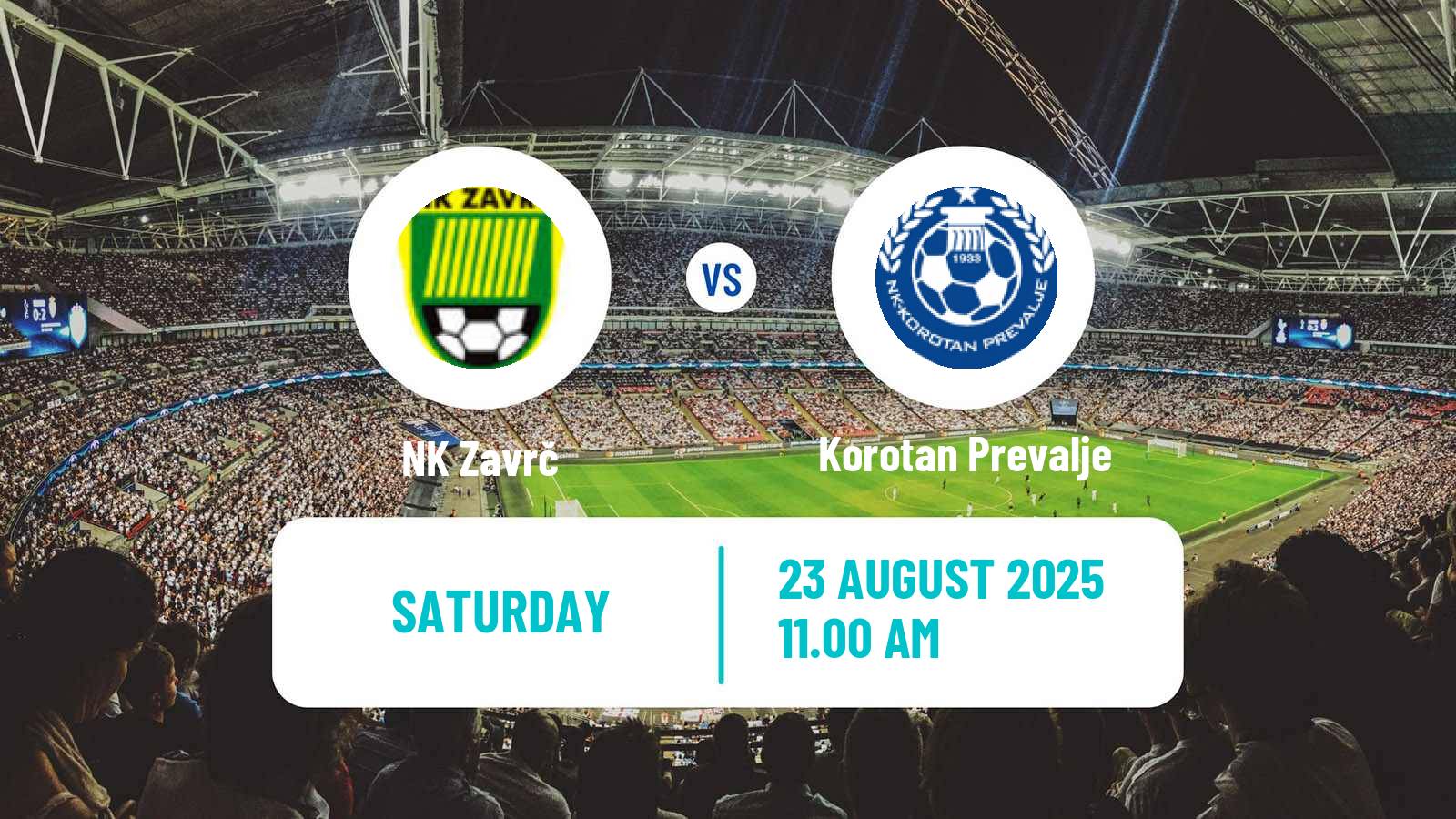 Soccer Slovenian 3 SNL East Zavrč - Korotan Prevalje