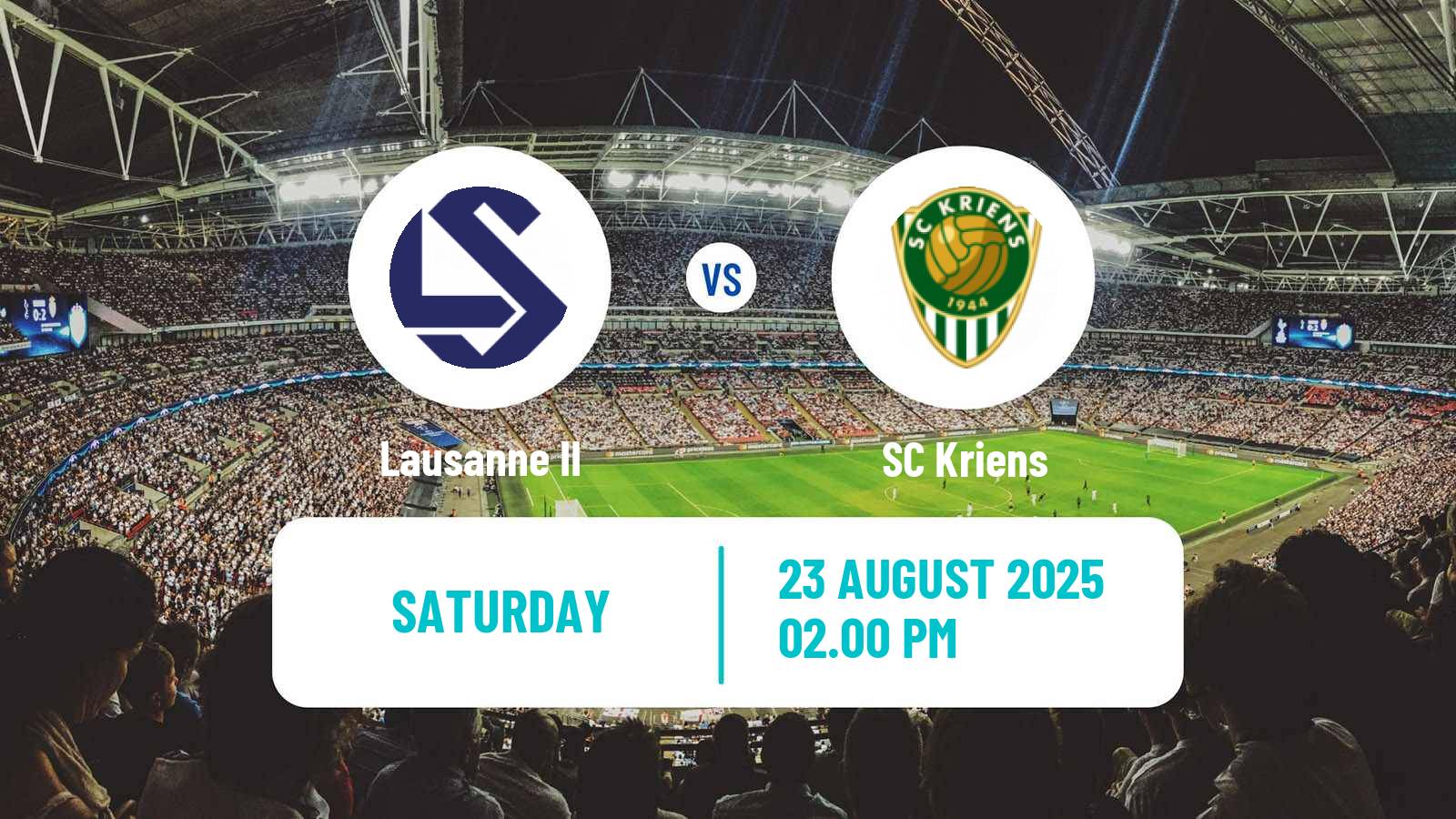Soccer Swiss Promotion League Lausanne II - Kriens