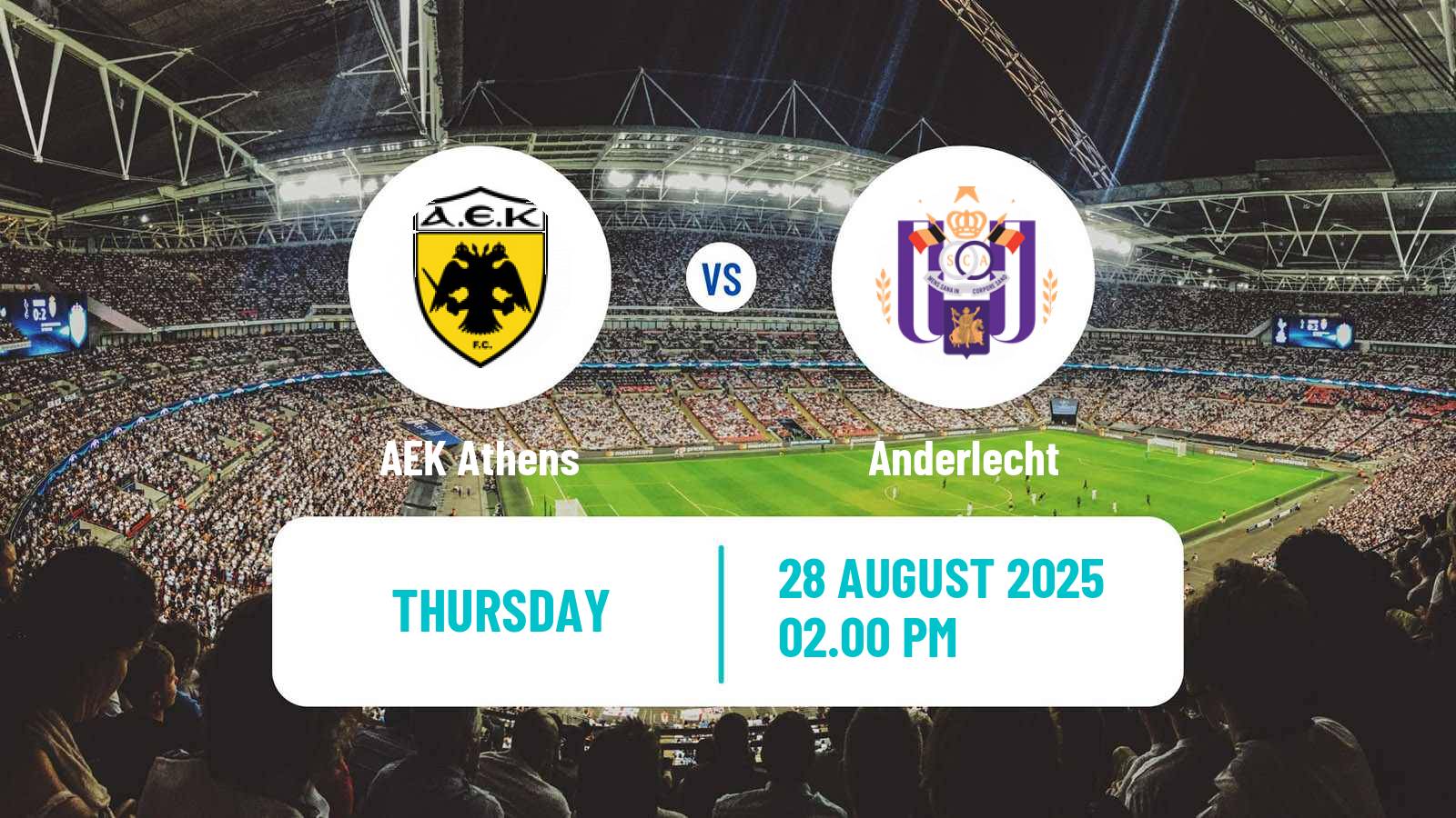 Soccer UEFA Europa Conference League AEK Athens - Anderlecht