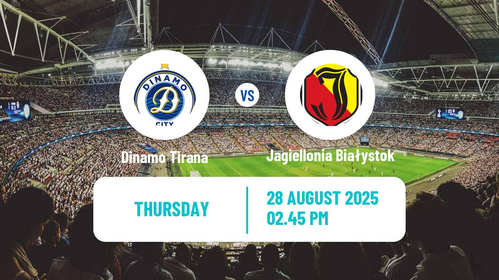 Soccer UEFA Europa Conference League Dinamo Tirana - Jagiellonia Białystok