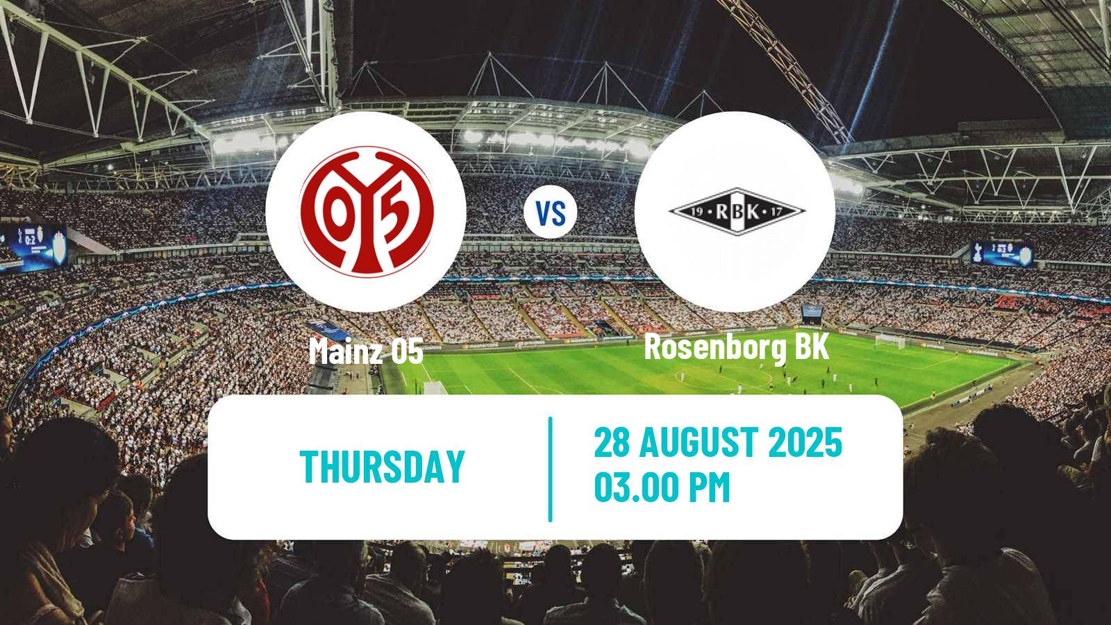 Soccer UEFA Europa Conference League Mainz - Rosenborg