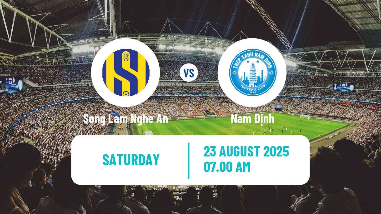 Soccer Vietnamese V League 1 Song Lam Nghe An - Nam Định