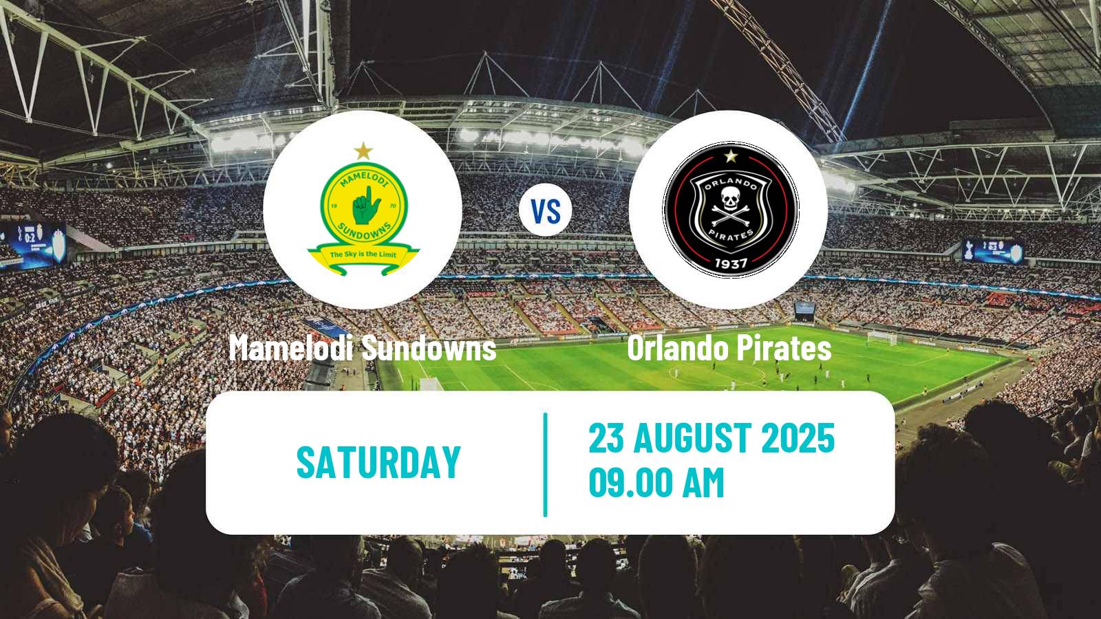 Soccer South African MTN 8 Cup Mamelodi Sundowns - Orlando Pirates