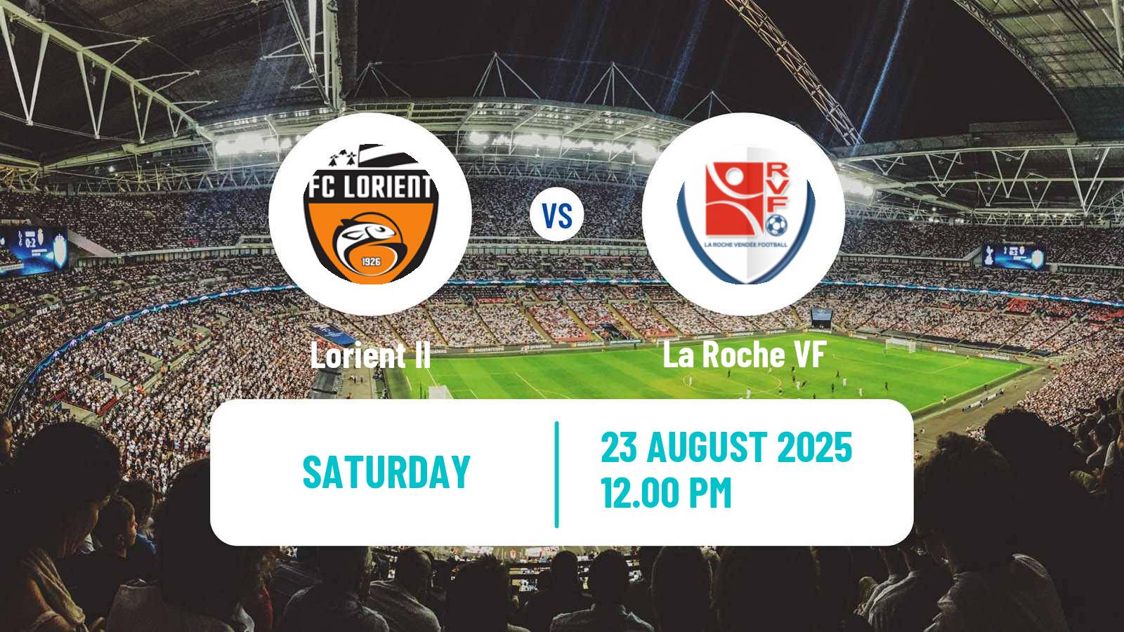 Soccer French National 2 - Group A Lorient II - La Roche VF