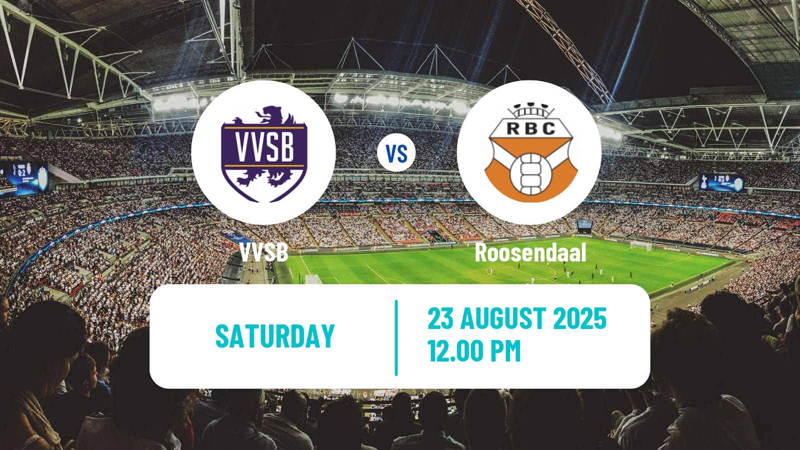 Soccer Dutch Derde Divisie VVSB - Roosendaal