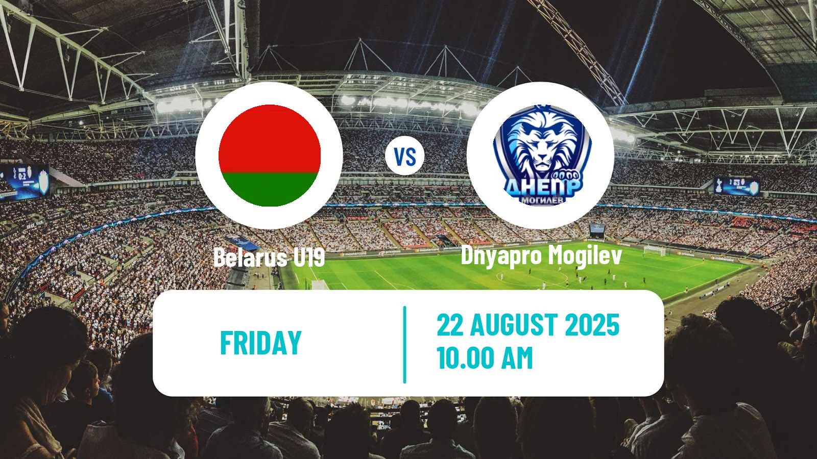 Soccer Belarusian Pershaya Liga Belarus U19 - Dnyapro Mogilev