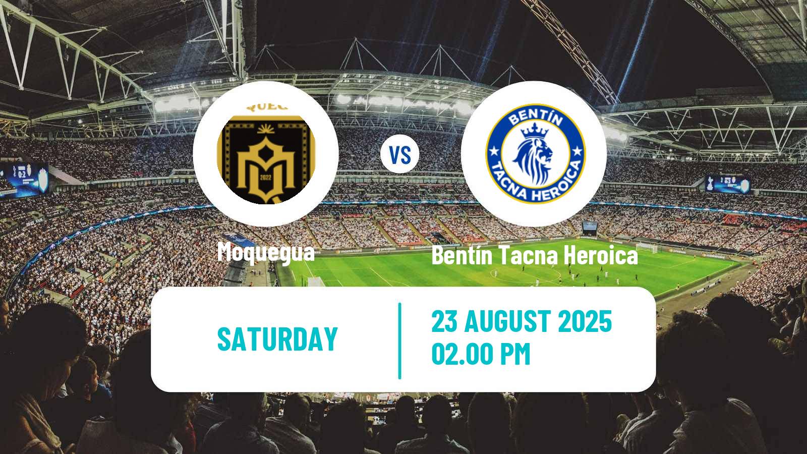 Soccer Peruvian Liga 2 Moquegua - Bentín Tacna Heroica