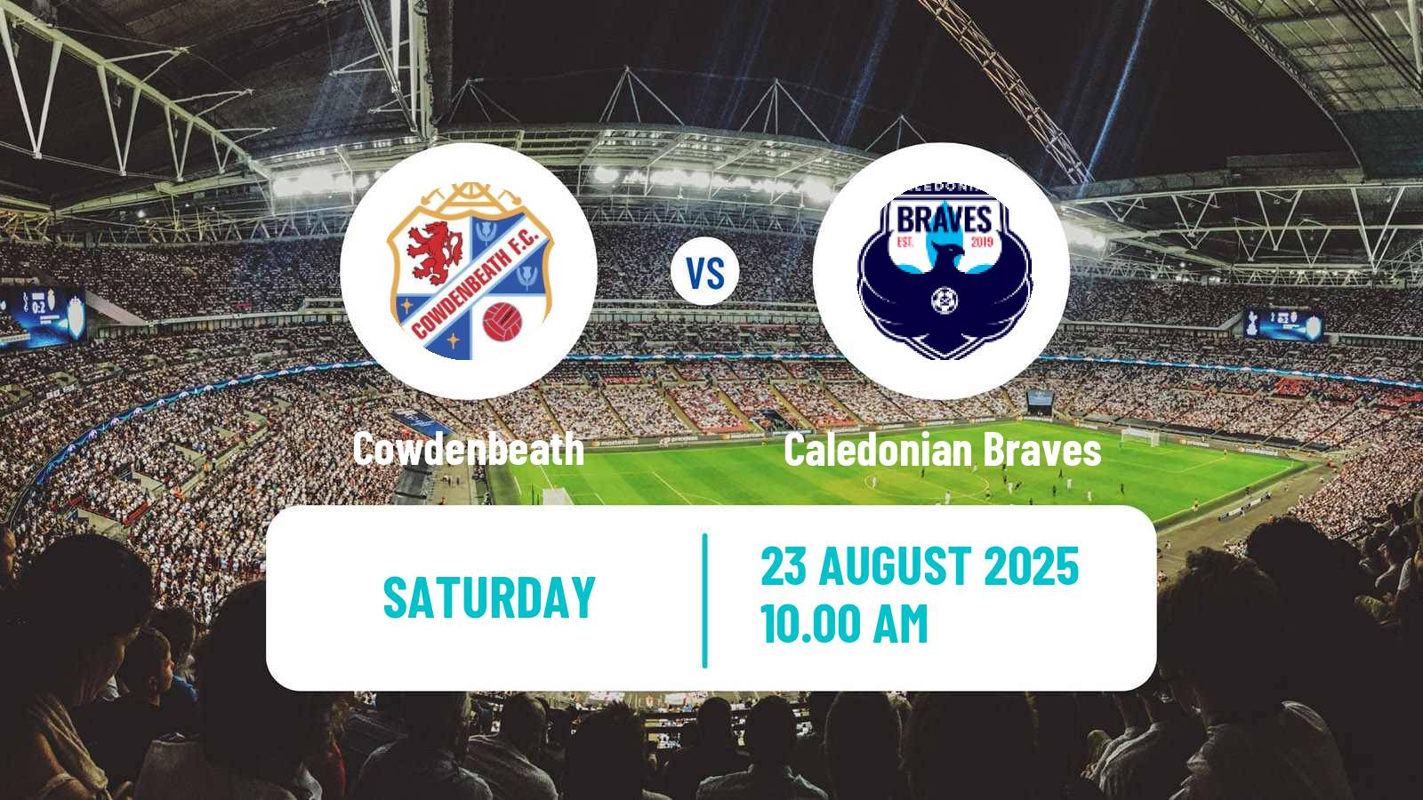 Soccer Scottish Lowland League Cowdenbeath - Caledonian Braves