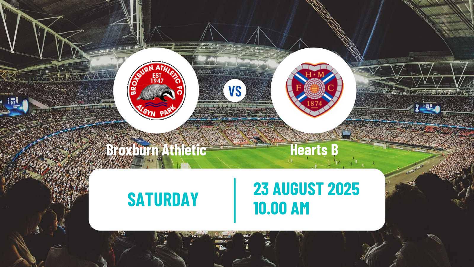 Soccer Scottish Lowland League Broxburn Athletic - Hearts B