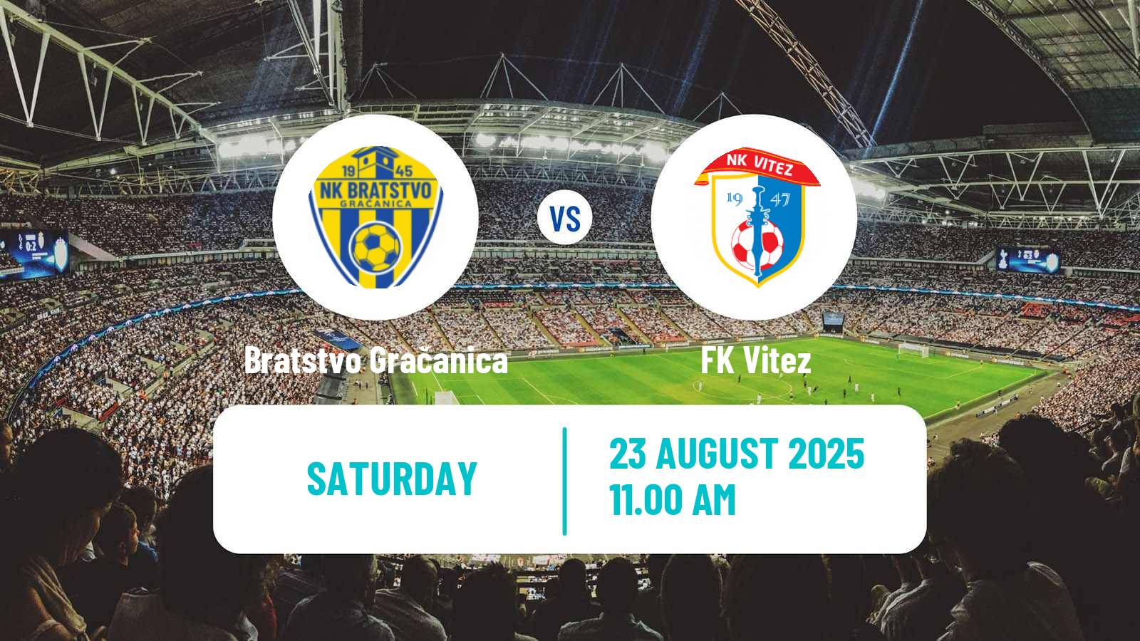 Soccer Bosnian Prva Liga FBiH Bratstvo Gračanica - Vitez
