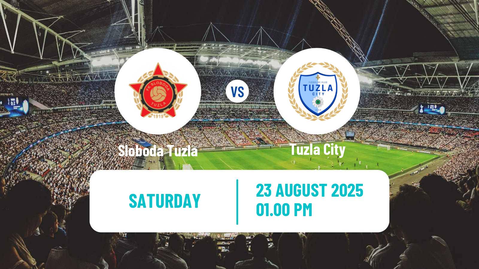 Soccer Bosnian Prva Liga FBiH Sloboda Tuzla - Tuzla City