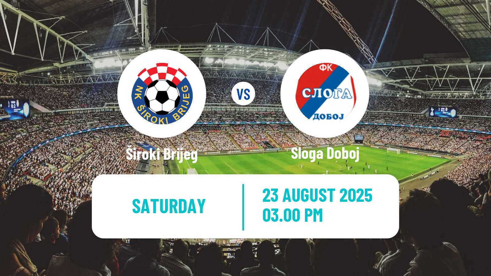 Soccer Bosnian Premier League Široki Brijeg - Sloga Doboj
