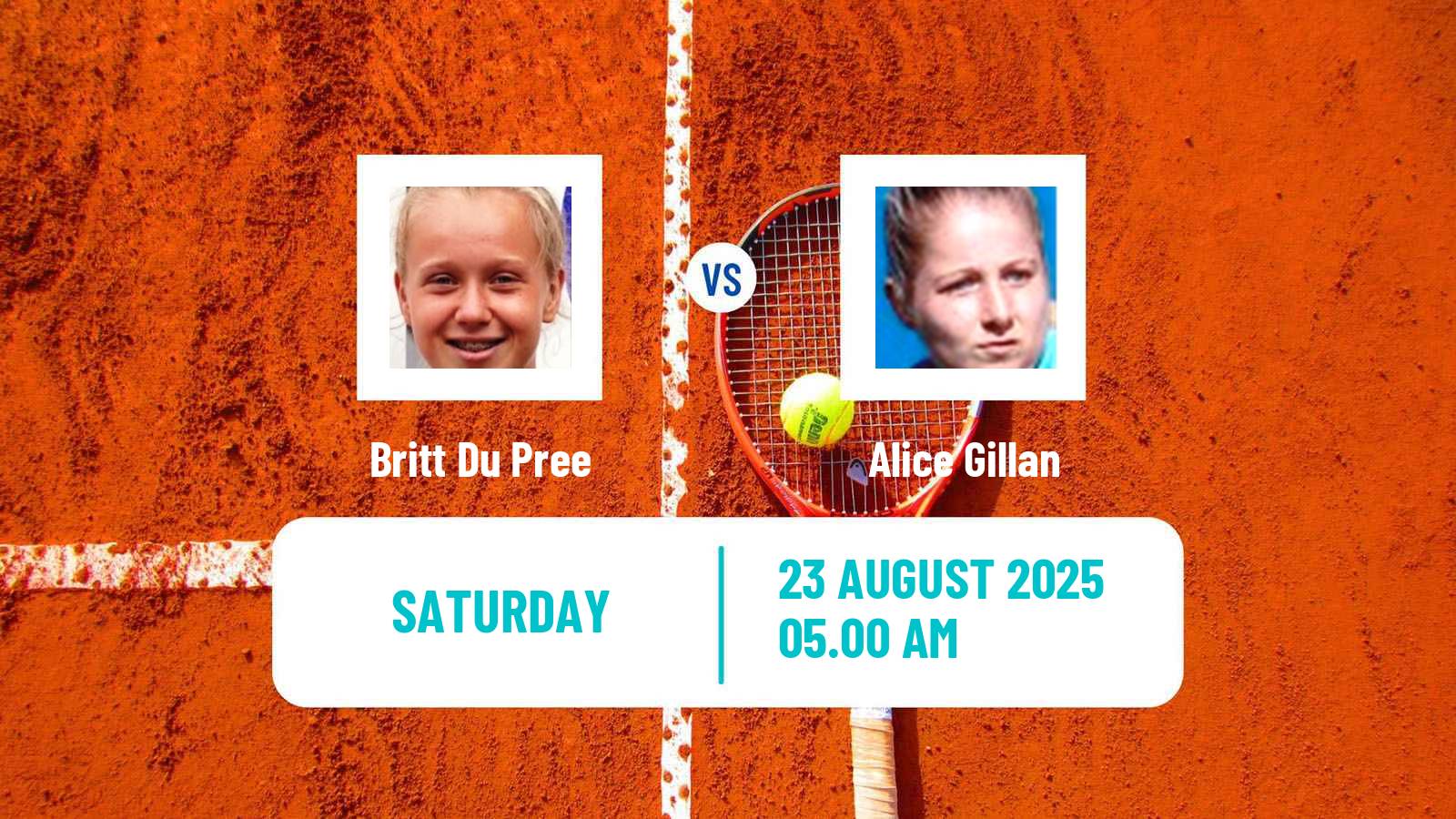 Tennis ITF W15 Logrono Women Britt Du Pree - Alice Gillan