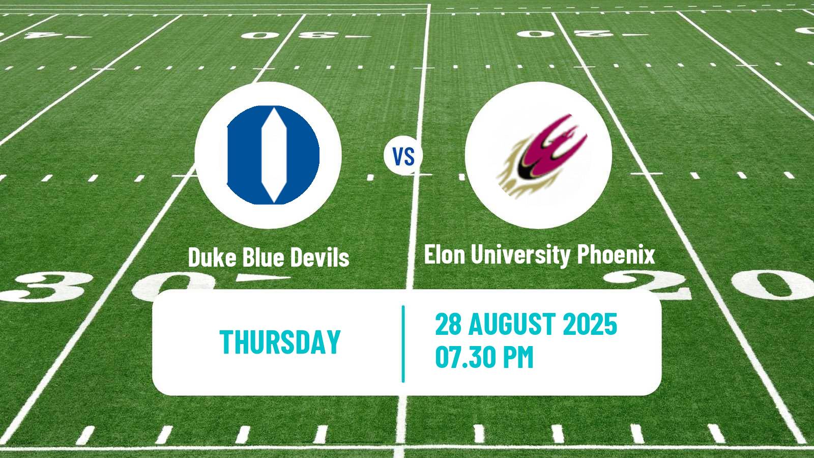 American football NCAA College Football Duke Blue Devils - Elon University Phoenix