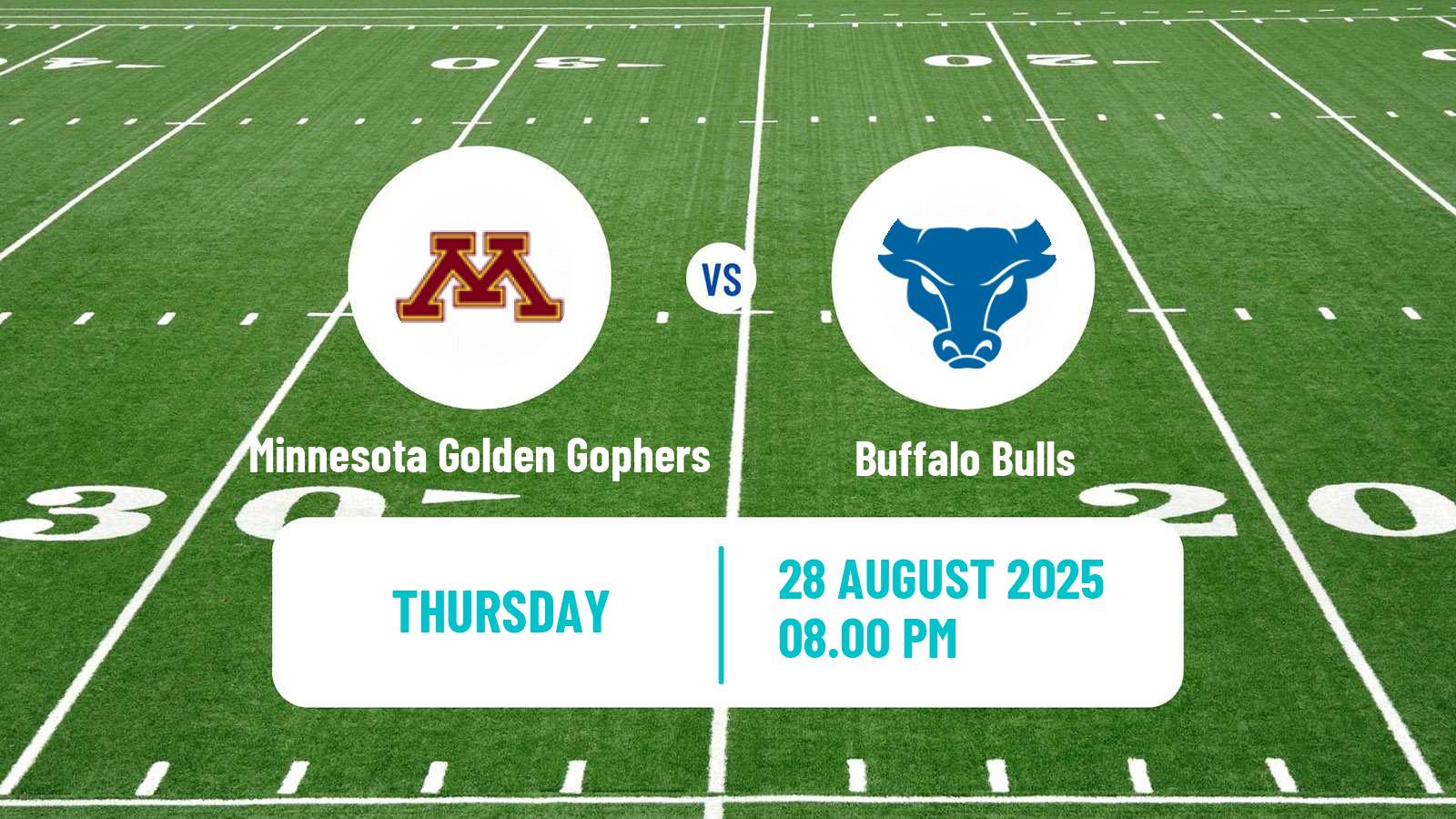 American football NCAA College Football Minnesota Golden Gophers - Buffalo Bulls