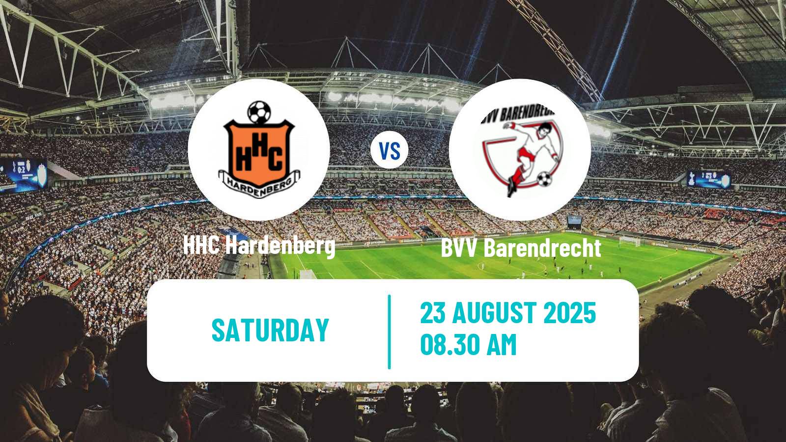 Soccer Dutch Tweede Divisie HHC Hardenberg - BVV Barendrecht