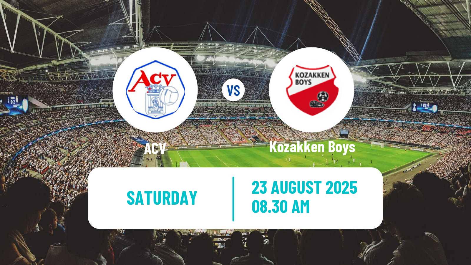 Soccer Dutch Tweede Divisie ACV - Kozakken Boys
