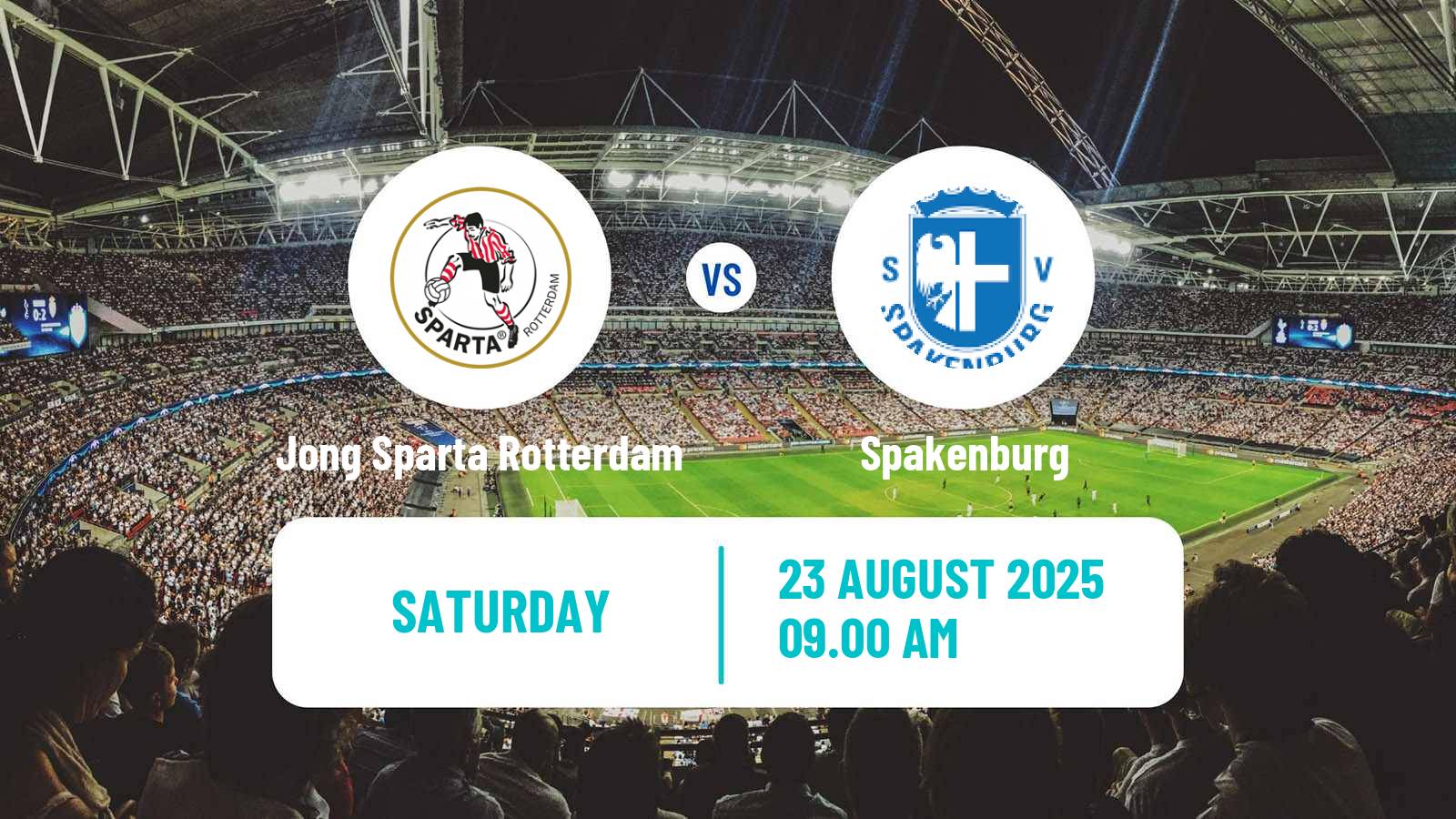 Soccer Dutch Tweede Divisie Jong Sparta Rotterdam - Spakenburg