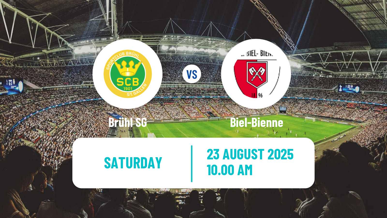 Soccer Swiss Promotion League Brühl - Biel-Bienne