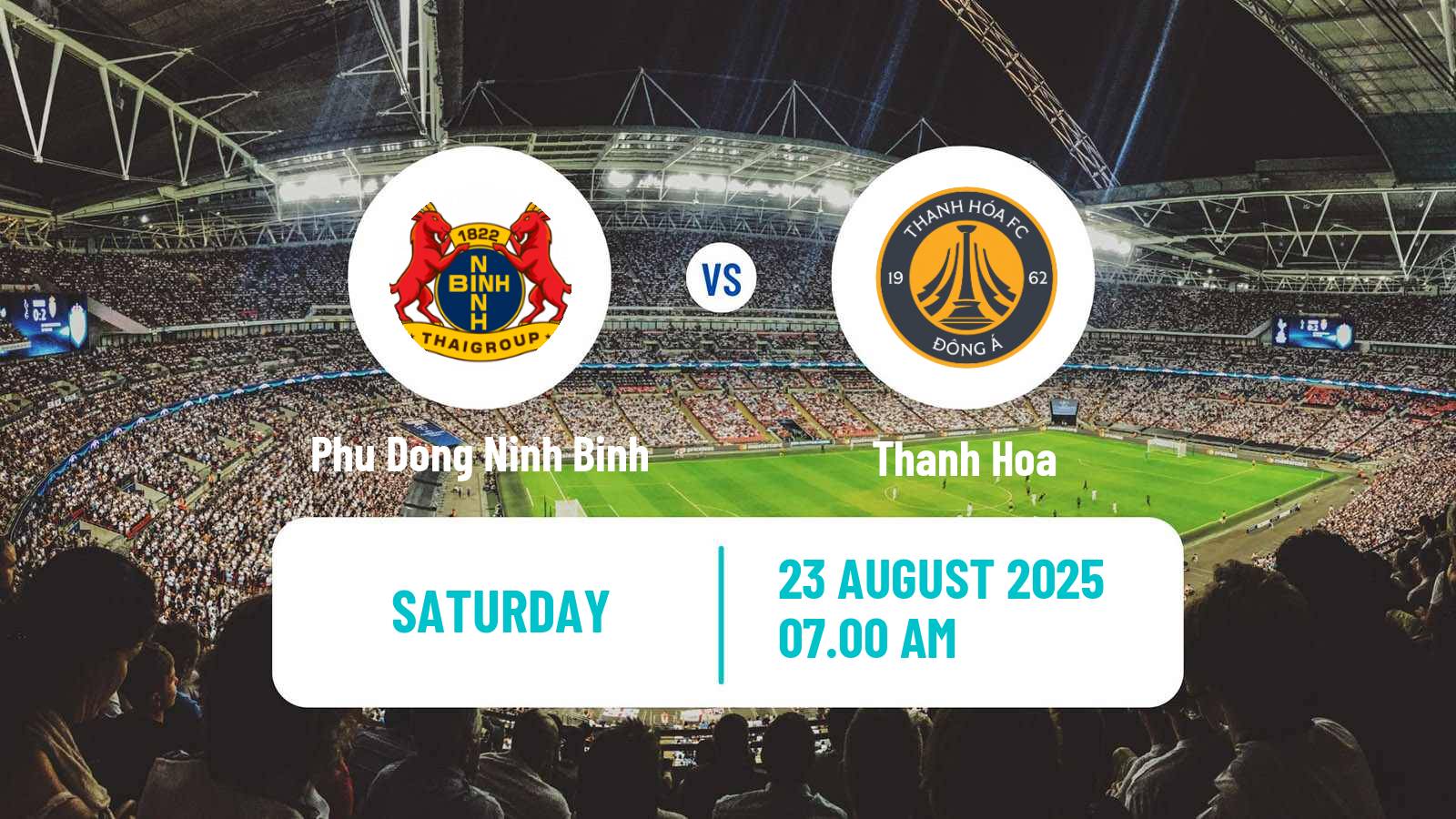 Soccer Vietnamese V League 1 Phu Dong Ninh Binh - Thanh Hoa