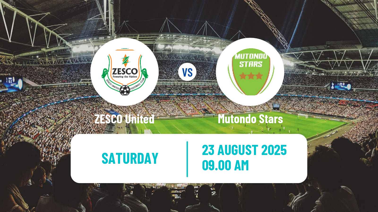 Soccer Zambian Premier League ZESCO United - Mutondo Stars